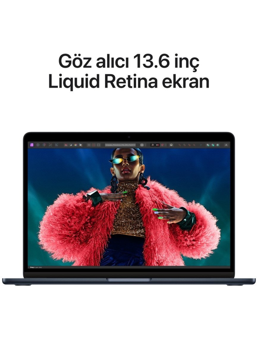 Apple MacBook Air M3 24GB 512GB SSD macOS 13" Taşınabilir Bilgisayar Gece Yarısı MC8Q4TU/A