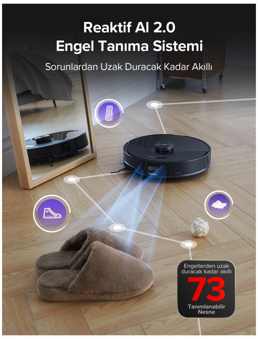 Roborock S8 Maxv Ultra Akıllı Robot Süpürge Siyah